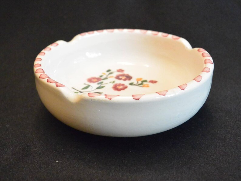 Catch All Change Dish Vintage Hand Painted Ashtray