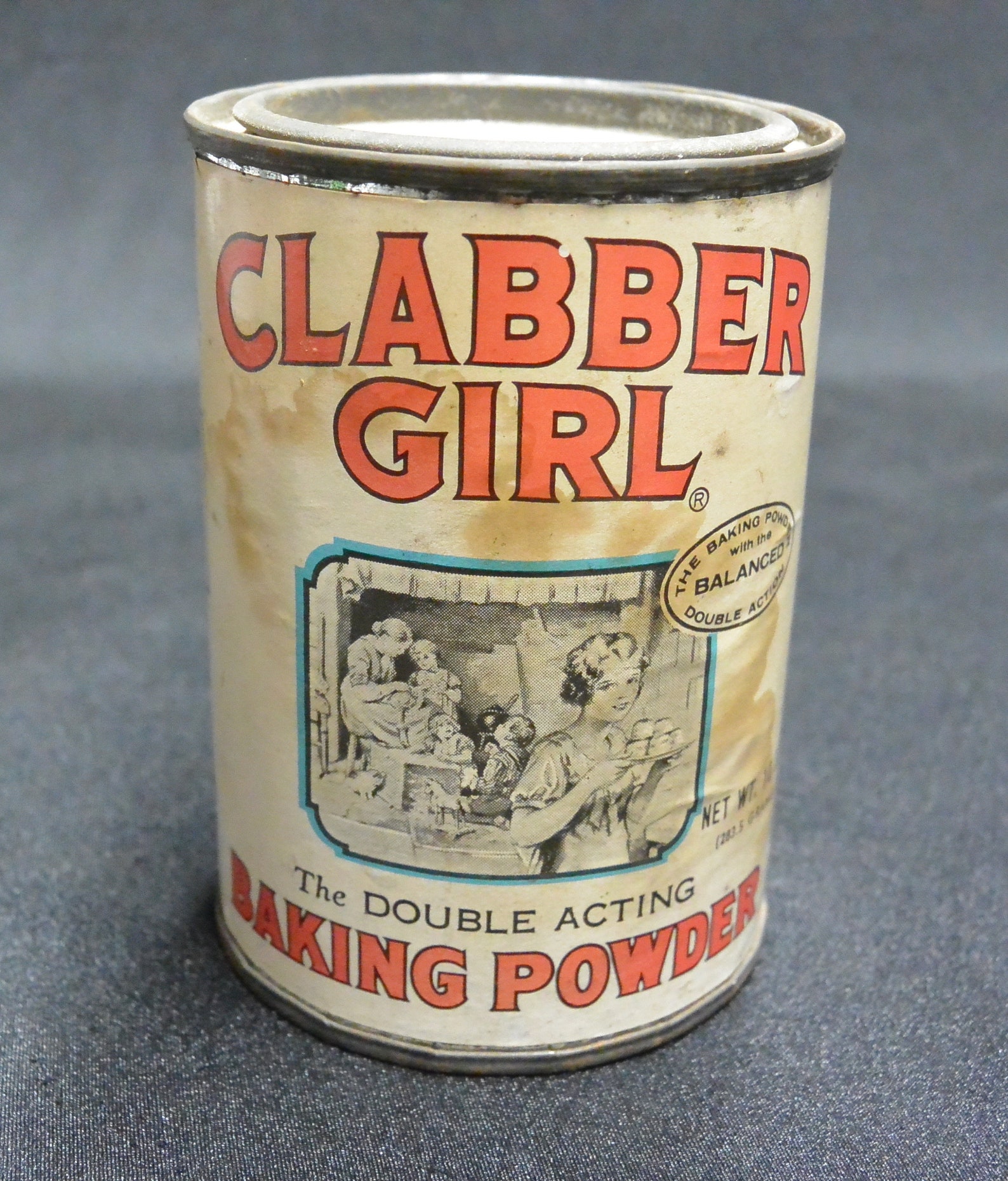 Vintage Clabber Girl Baking Powder Tin Mid Century Kitchen Etsy