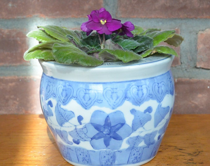 Ceramic 4 Cache Pot for African Violets, Ferns and Other Small House
