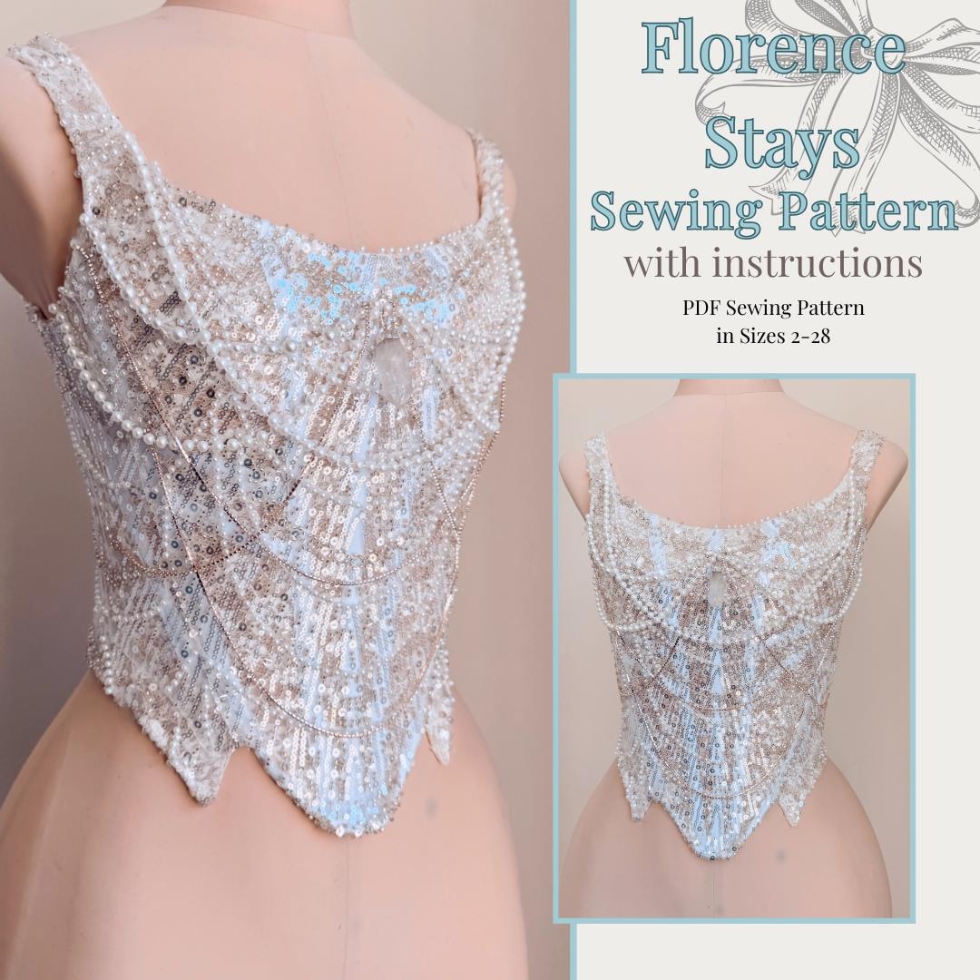 The Florence Stays PDF Sewing Pattern Sizes 2-28 - Etsy