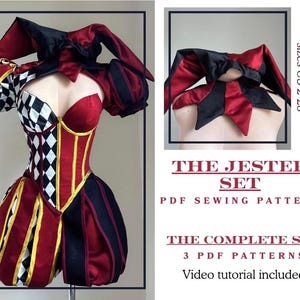 The Jester Set PDF Schnittmuster 3 Muster US-Größen 2-28 Full Video Tutorial Inklusive