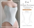 The Fae Corset PDF Pattern Sizes US16-26