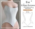 The Fae Corset PDF Pattern Sizes US4-14