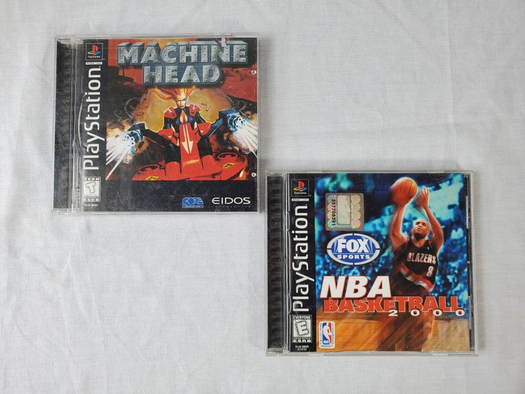 Machine Head and NBA 2000 Playstation Video Games Complete PS1