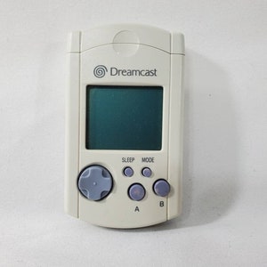 Official Sega Dreamcast VMU Memory Card (HKT-7000) W/ CAP  - In Good Condition