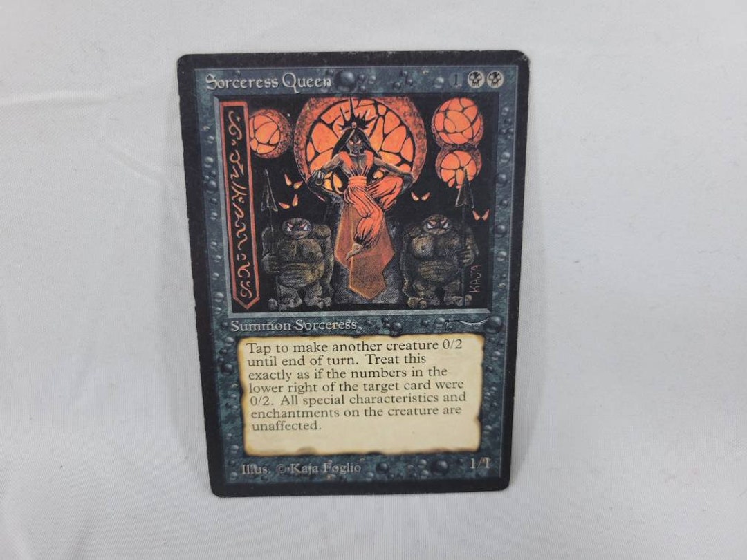 MTG Arabian Nights - Sorceress Queen Rare - Magic the MTG Arabian Nights - Sorceress Queen Rare - Magic the
