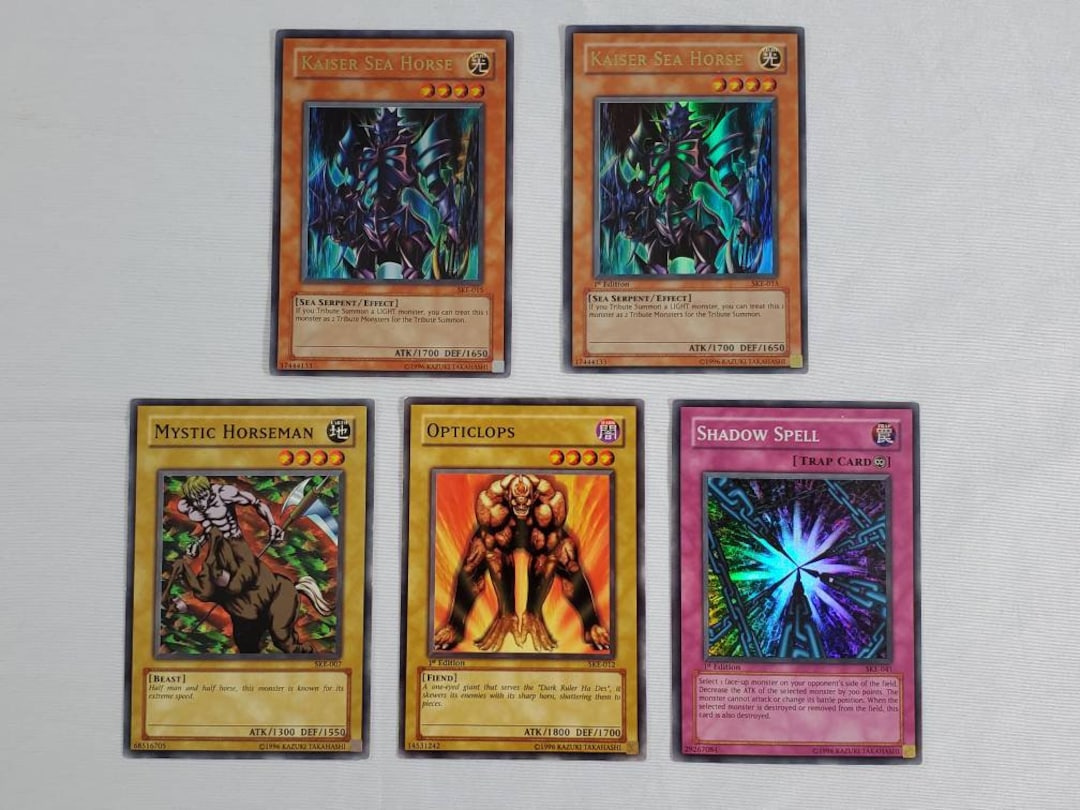 Yugioh Starter Deck Kaiba SDK Trading Card Lot x5 Kaiser Sea Horse