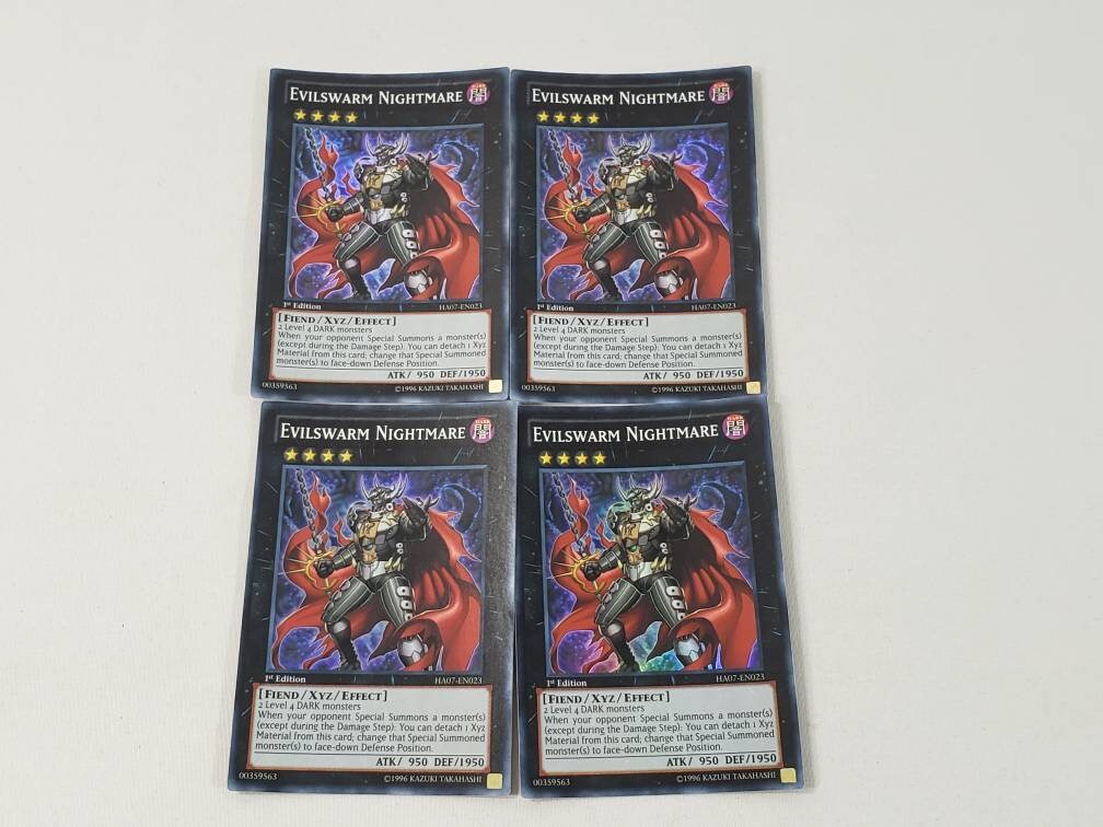 Yu-gi-oh yugioh Card Lot x4 Evilswarm Nightmare 1st - Etsy Ireland