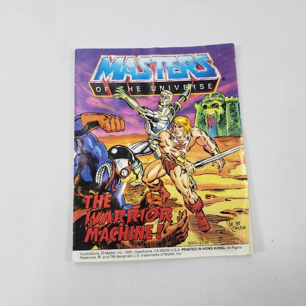 1985 Series 5 Vintage Masters Of The Universe Mini Comic Book - The Warrior Machine - In Good Condition (#1)