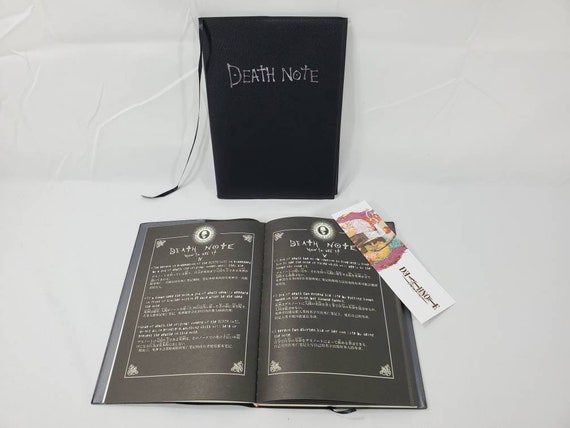 Death Note Leather Journal Collectible Anime Notebook - With Bookmark and RULES