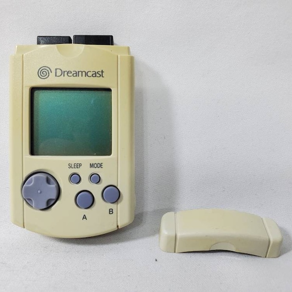 Official Sega Dreamcast VMU Memory Card (HKT-7000) W/ CAP  - In Good Condition (Slight Cosmetic Imperfection)