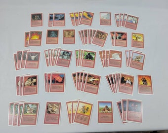 10 seltene original Magic Karten Sammlung Lot Rot deutsch RARE PACK 