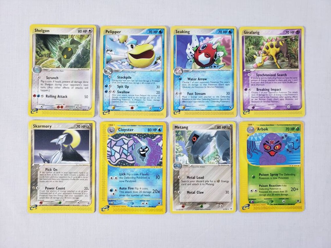 Pokemon Card Lot x20 Rare Ereader Pokemon Card Lot Etsy
