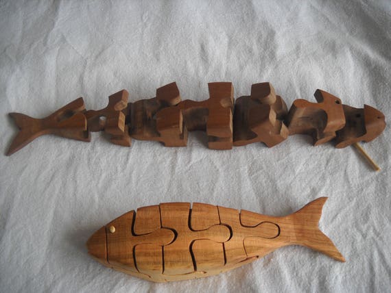 wooden fish puzzle