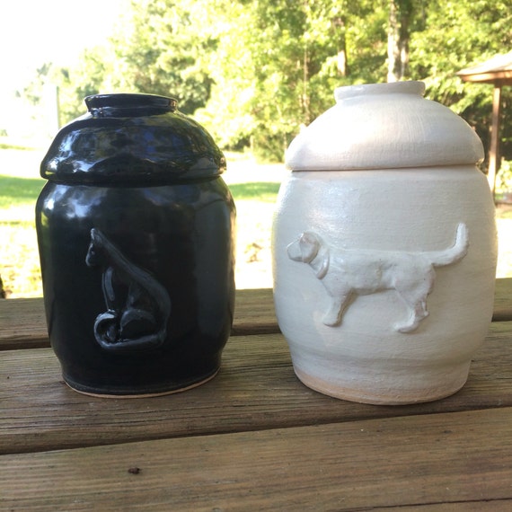 Personalized Small Stoneware Pet Urn