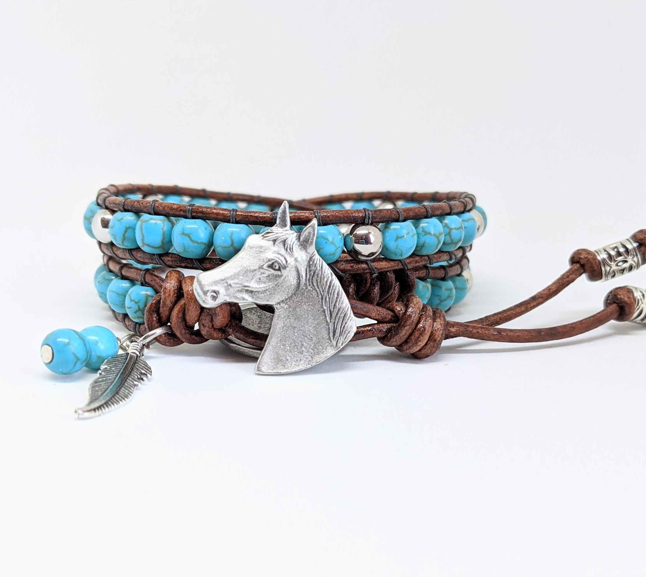 Objet En Cuir Véritable Fait Main - Cadeau Idéal Pour Amoureux Du Cheval - Fabriqué En Inde
