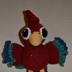 Amigurumi Parrot, Stuffed Bird, Bird, Stuffed Animal, Stuffed Parrot, Toy, Toy Bird, Crocheted Bird, Crocheted Parrot, Kids Toy, Stuffed Toy