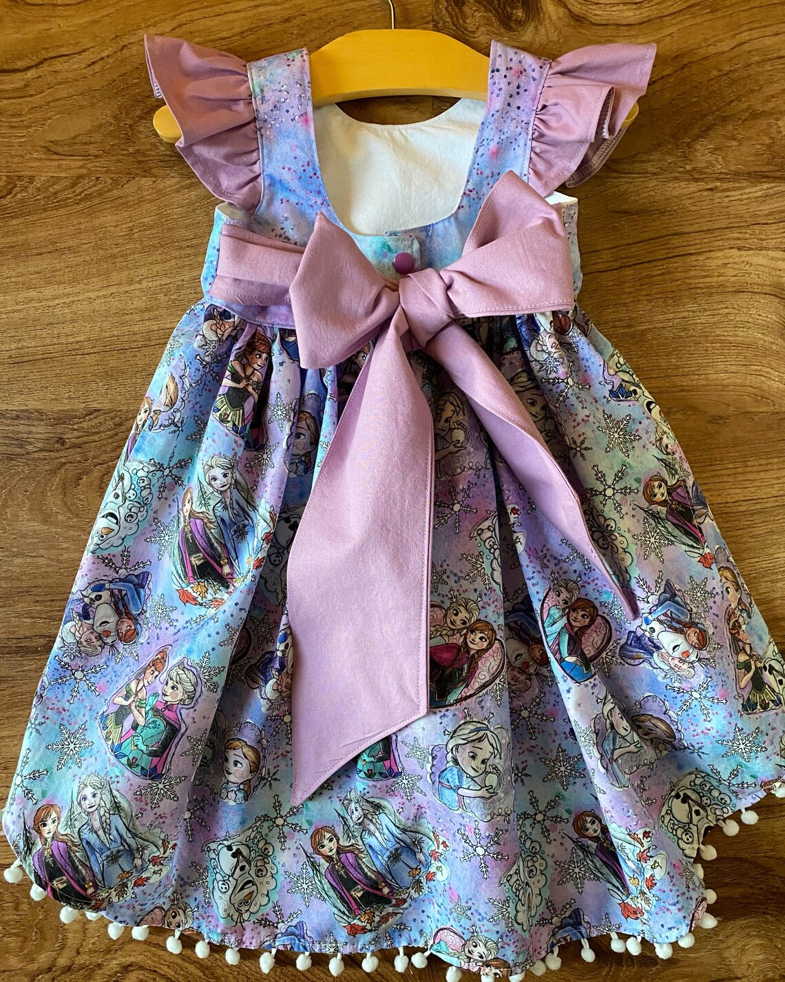 Frozen Dress Toddler Elsa Girl Dress Purple Elsa Outfit Etsy