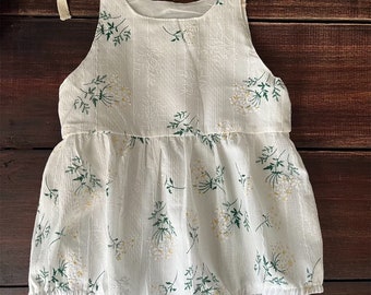 Floral embroidered Cotton Romper | Cotton Romper | Toddler playsuit | Baby romper | summer outfit | photo outfit | Girl Boy birthday |