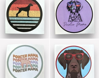 GSP vinylstickers | Duitse kortharige wijzers | waterdichte stickerstickers hond