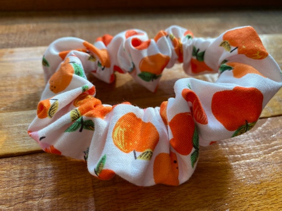 Apple Hair scrunchie Premium Print fabric Hair tie Fabric scrunchie Hair accessory girl apple hair scrunchie