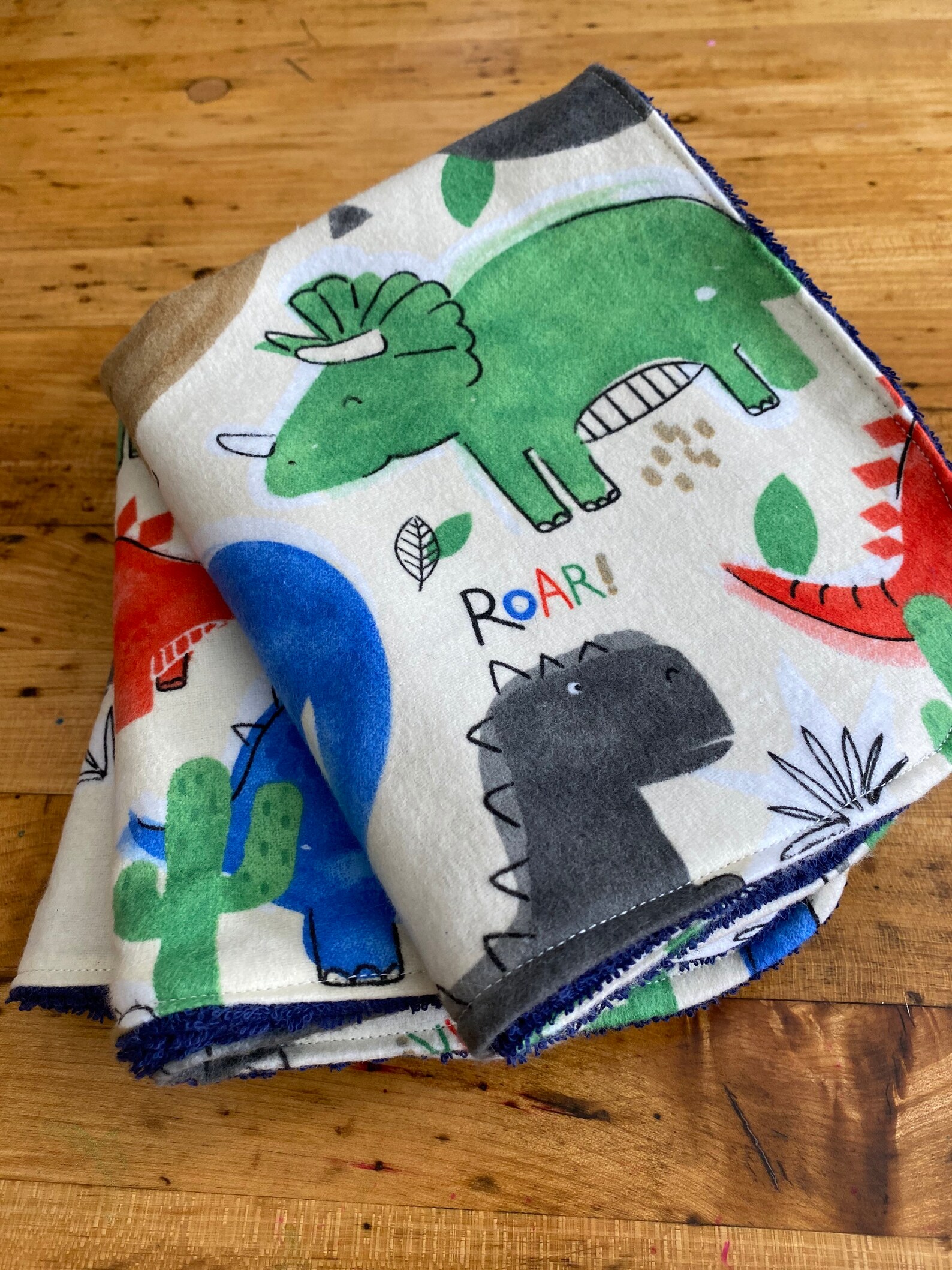 Dinosaur Burp Cloths Absorbent Flannel Burp Cloth dino Set Etsy