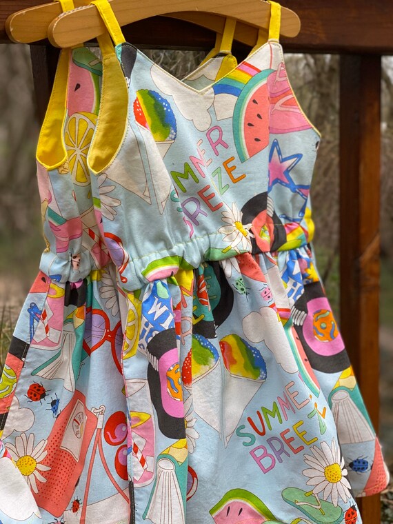 Summer Sundress Baby Toddler Summer Dress Bright Twirl Dress