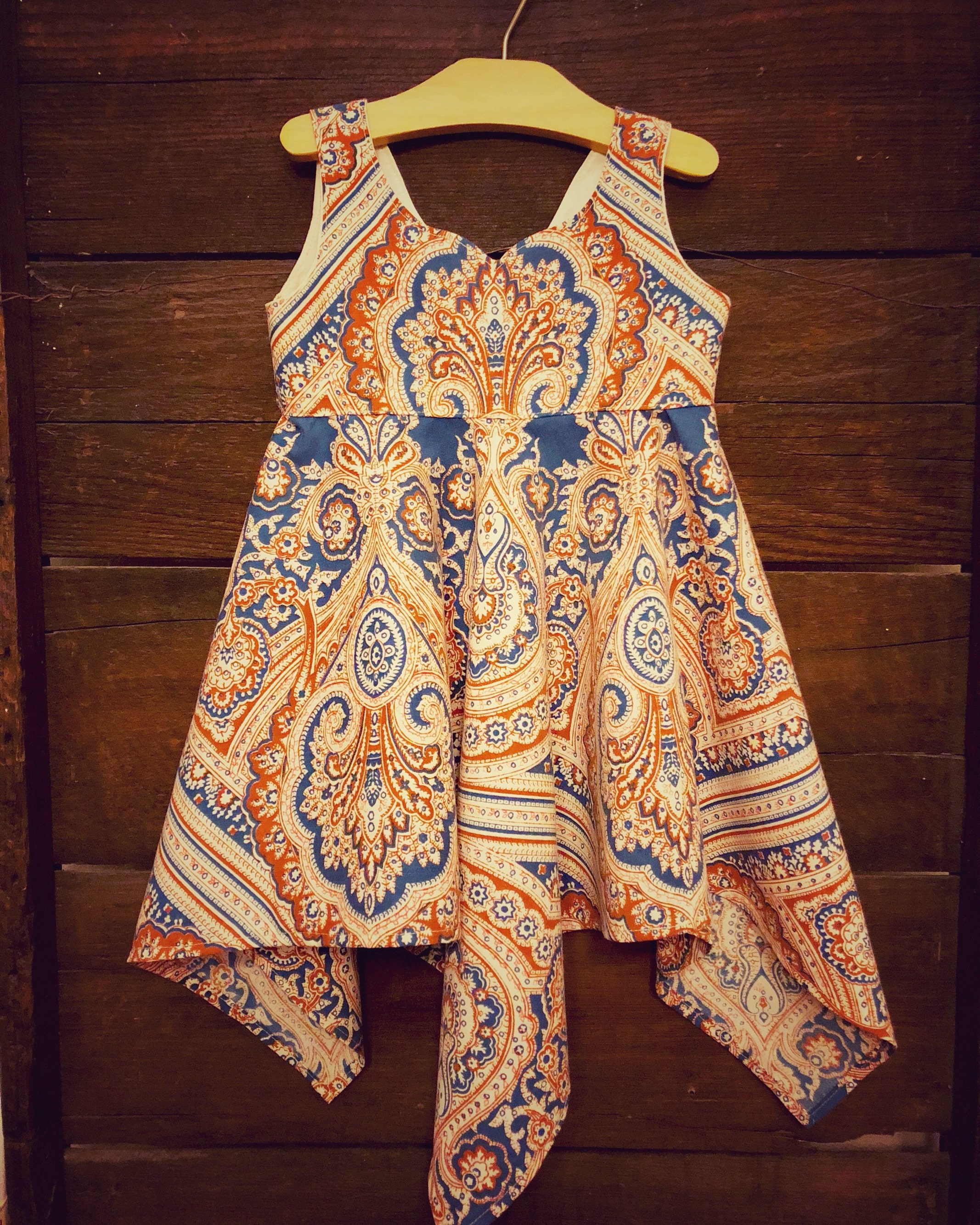 2 T Boho Dress Toddler bohemian Girl Dress hippy Outfit Etsy