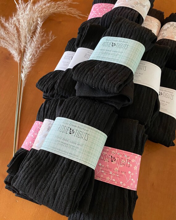 Cable knit toddler tights deals