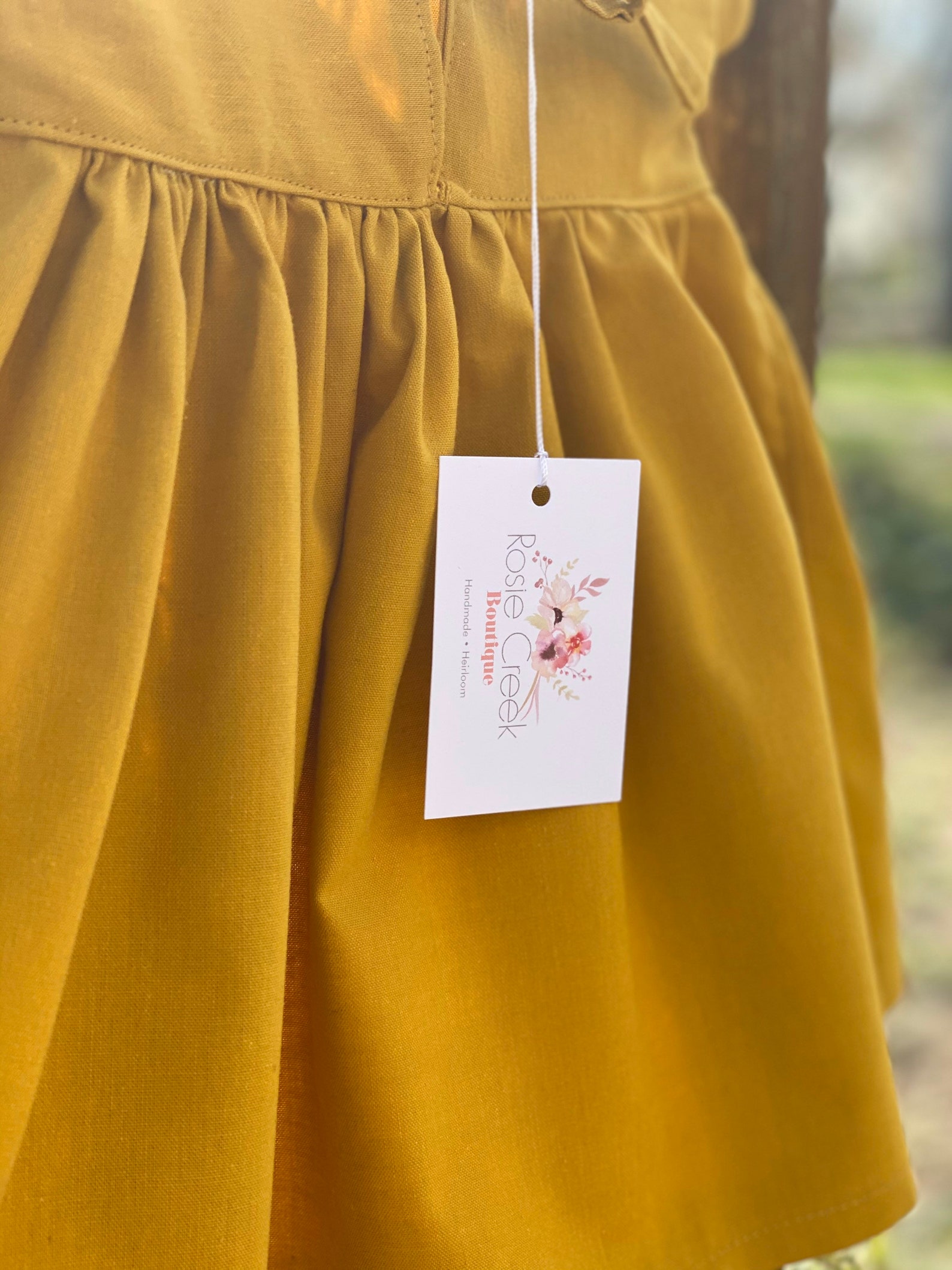 Mustard Yellow Baby Dress Baby 100 Cotton Dress Baby Etsy