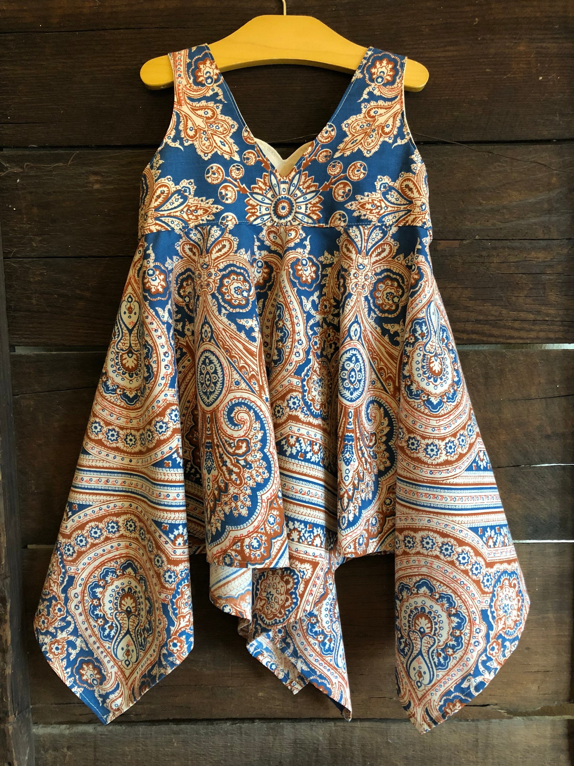 2 T Boho Dress Toddler bohemian Girl Dress hippy Outfit Etsy