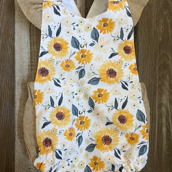 Toddler 2-Piece Apple Sunflower Striped Set