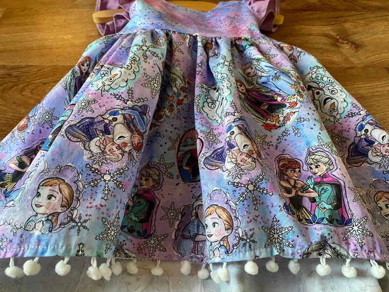 Frozen Dress Toddler Elsa Girl Dress Purple Elsa Outfit Etsy