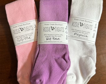 Baby Cotton Tights | Stockings for Baby Toddler Girl | Hand Dyed Tights | purple Cotton Tights |Classic pink white purple