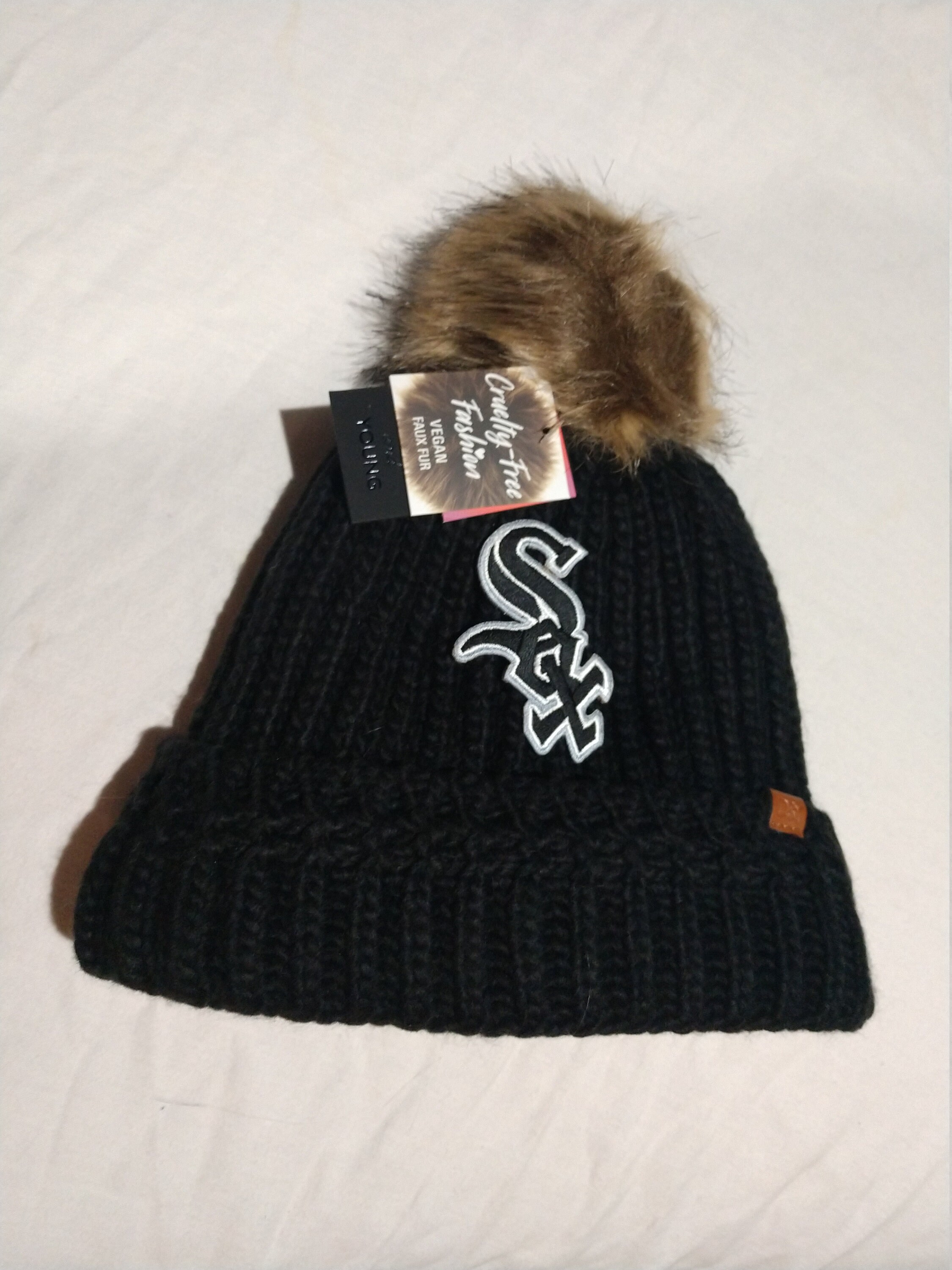 Chicago White Sox Knit Pom Hat - Etsy