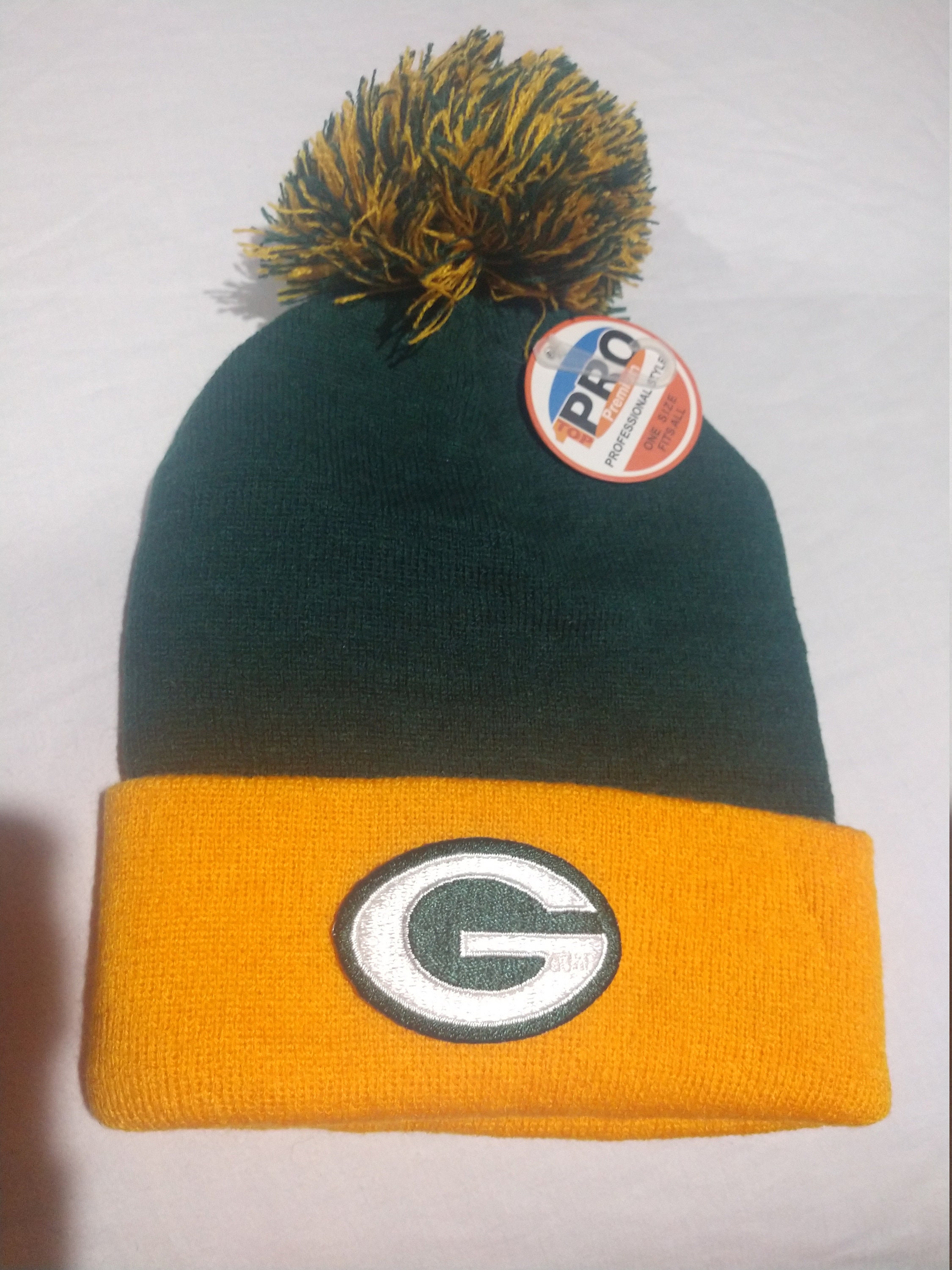 Green Bay Packers Knit Pom Hat | Etsy