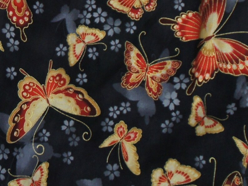 Boxershorts Haribe Handmade, Cotton, Japanese Butterfly Print, MAKONIA Bild 3