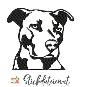 American Stafford embroidery file, 10x10 embroidery file, dog breeds embroidery file, dog lovers embroidery file, machine embroidery, instant download
