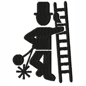 Wzór haftu kominiarza, wzór haftu 10x10, wzór haftu amulet, wzory haftu cyfrowego, haft maszynowy, wzór haftu kominiarza