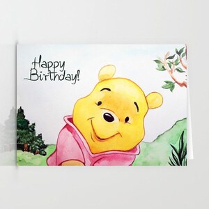 Carte Joyeux Anniversaire Carte De Vœux Mickey Mouse Carte Etsy