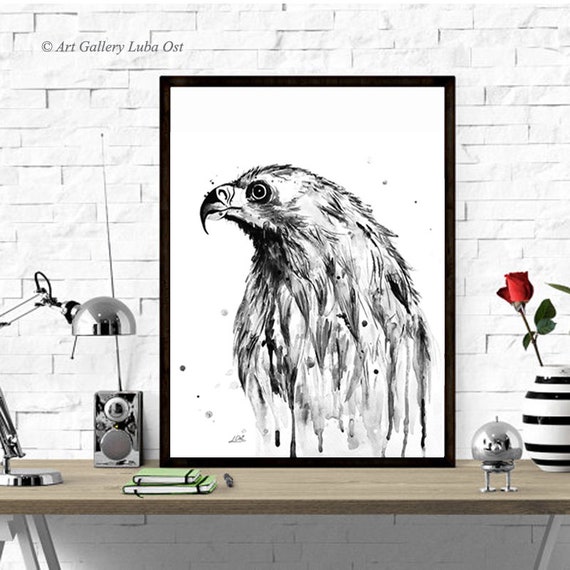 Eagle Eagle Watercolor Print Eagle Art Bird Art Eagle Art Print Animal Watercolor Animal Painting Wall Decor Nursery Art