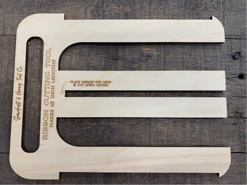 Ribbon Ruler Cutting Tool Jig for Bow Making Makes 16 Lengths Etsy