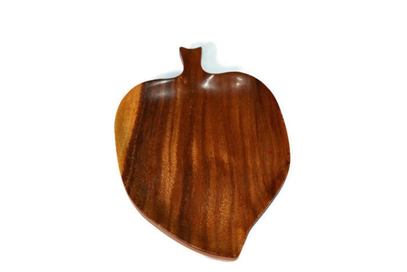 Hong Kong Table Decor Exotic Wood Monkey Pod Dish Nut Dish