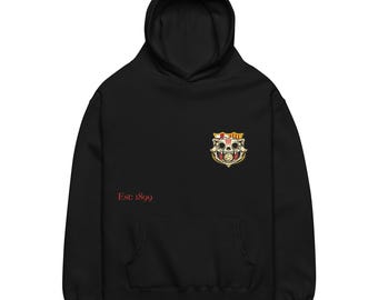 FC Barcelona Hoodie | Vintage Barca Crest Minimalist Football Sweatshirt Unisex