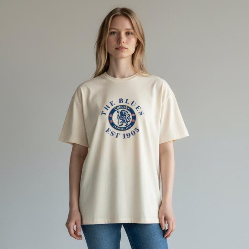 Chelsea FC Vintage Shirt | Retro Soccer Graphic Tee | Unisex Football Fan T Shirt image 4