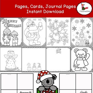 25 Christmas Coloring Pages, Kids Coloring Pages, Coloring Pages Bundle Volume 2, Instant Download, Xmas kids Printable, Kids Coloring Book