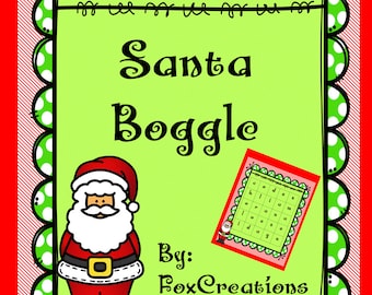 Christmas Boggle~ Holiday Printable Games ~ Work Parties, Classroom Parties....