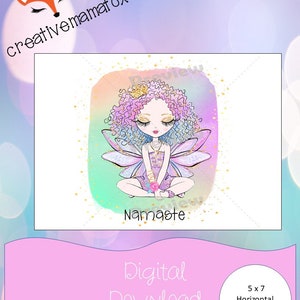 Yoga Karte/Reiki Karte/ Sofort Download/ Printable PDF/ Grußkarte/ Freundschaftskarte