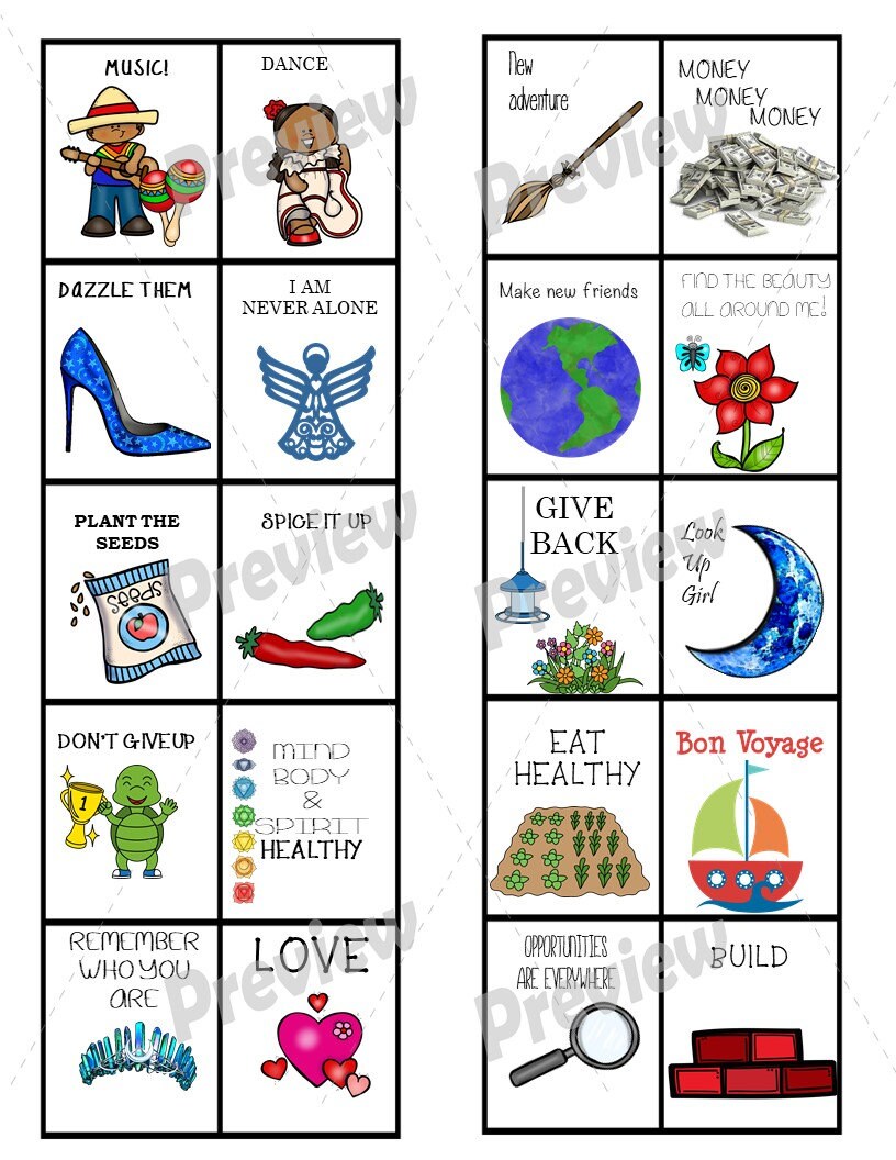 Vision Board Words/ Vision Board Bundle/law of Attraction/manifesting ...