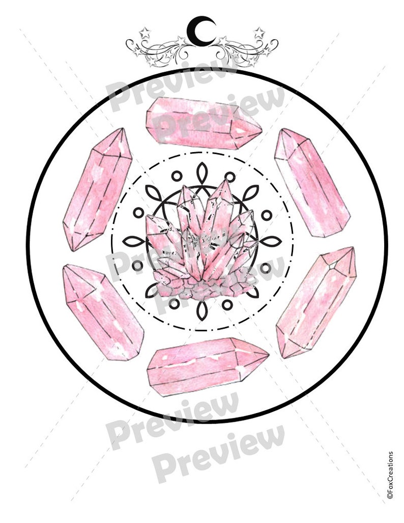 69 Printable Crystal Grid Templates/ Manifesting Grids/crystal Grid ...